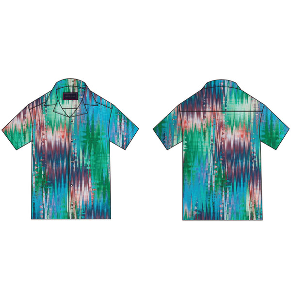 Glitch Tana Lawn™ Cotton - Green / Blue