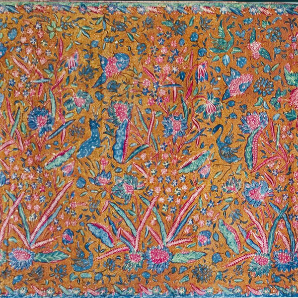 Vintage 1960's Indonesian Hand Drawn Cotton Batik Tulis Tiga Negri