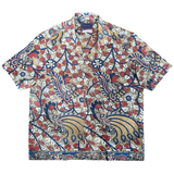 "BIRDS" Series Hand-painted Block Print Short Sleeved Shirt