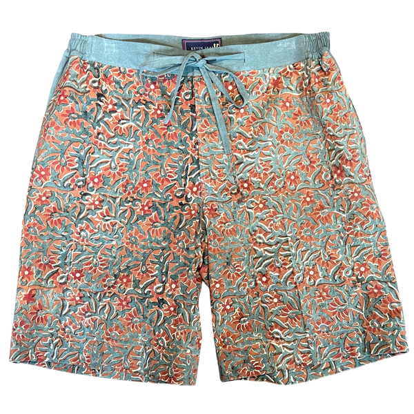 BLOCK PRINT COTTON SHORTS