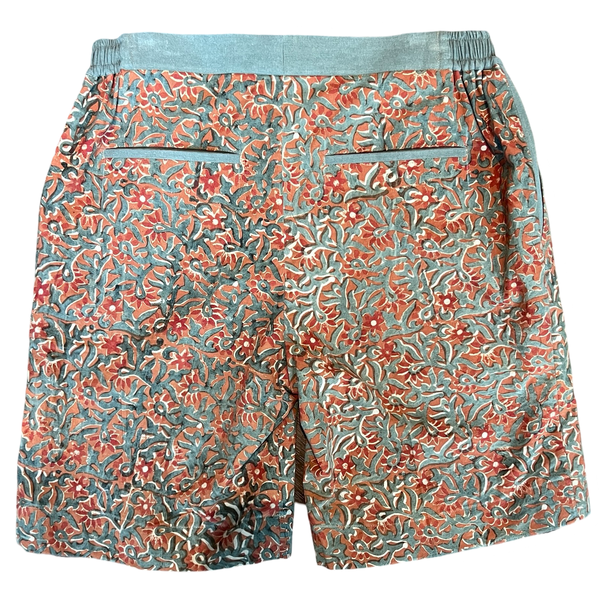 BLOCK PRINT COTTON SHORTS