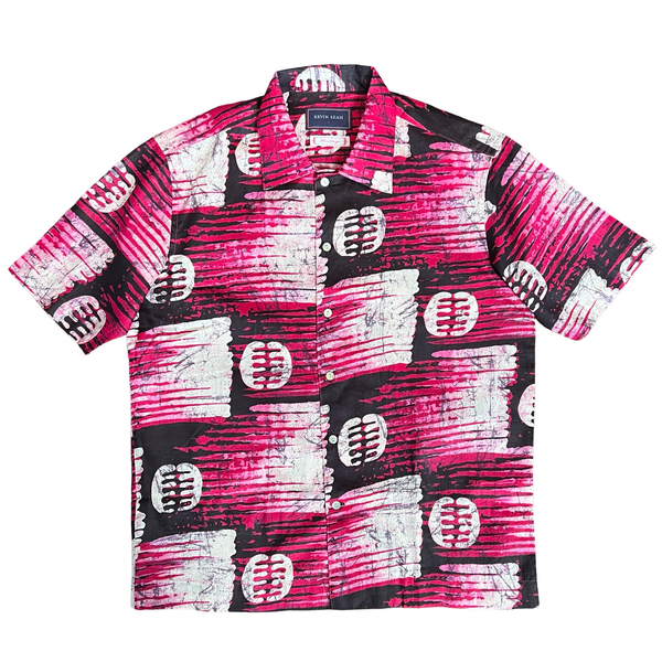 African Batik Print Short Sleeve Shirt