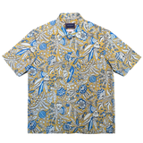 Block Print Short Sleeved Shirt - YELLOW