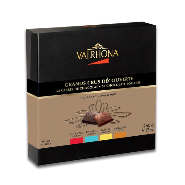 Pack Valrhona 52 carrés Chocolat Grand crue
